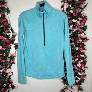 Under Armour Teal/Green Pullover Womens Small Fitness Casual Walking